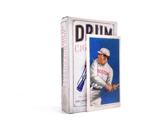 Vintage Drum Cigarette Pack Tris Speaker Baseball Card 1909 Replica Tobacco Rare Vintage Aged Gift Collectable