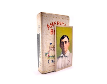 American Beauty Cigarette Pack Replica with T206 Sherry Magie Error Card | Vintage Baseball Collectible