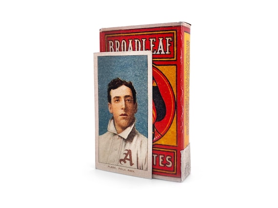 eddie plank 1910 tobacco card value Broadleaf Cigarette Pack Eddie Plank T206 Baseball Card 1909 Replica Tobacco  Rare Vintage Aged Reprint - Gift Collectable Sports