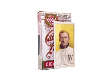 1909 Carolina Brights Pack - Walter Johnson T206 Replica - Vintage Baseball Card Collectible Great Gift or Collectable Memorabilia