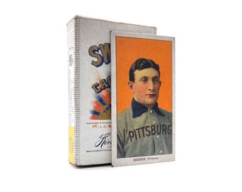 Vintage Sweet Caporal Cigarette Pack Honus Wagner T-206 Baseball Card 1909 Replica Tobacco
