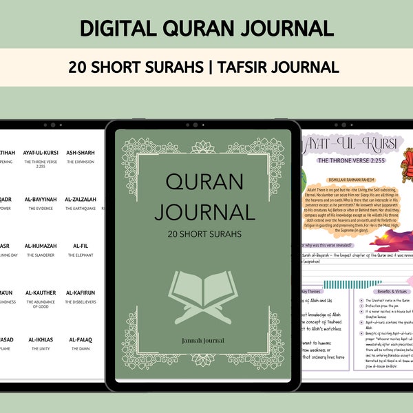 Quran Journal Template Etsy