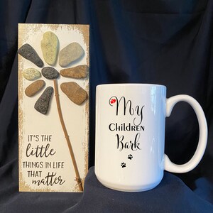 The kids of a Dog Mom or Dog Dad bark with joy when seeing them. Enjoying a hot beverage in a personalized mug with them makes it pure bliss