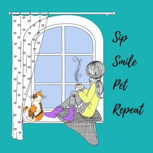 20 oz tumbler - Cat Parent relaxing with a cup and a best friend.
