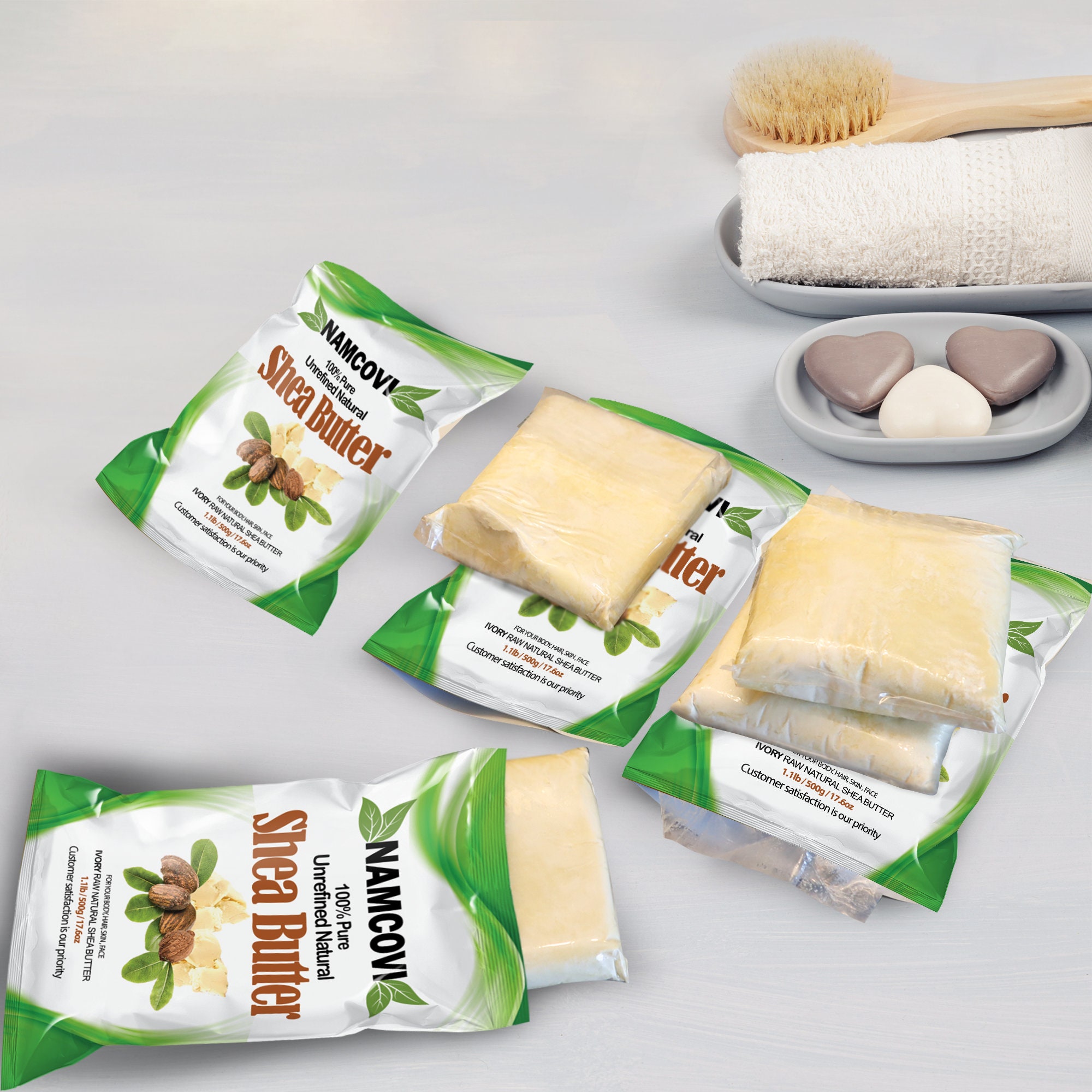 RA Cosmetics 100% Pure African Shea Butter BULK, Ivory 