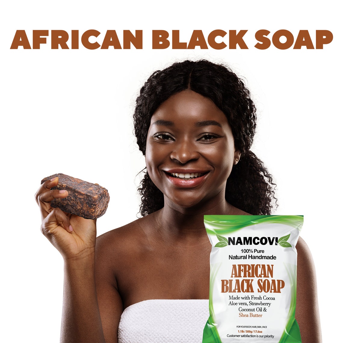 African Black Soap 25 Packs Big Bar Black Soap Total of 27.5 Pounds Raw