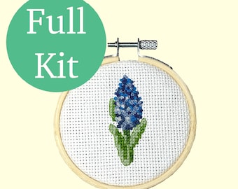 Mini Hyacinth Counted Cross Stitch Full Kit
