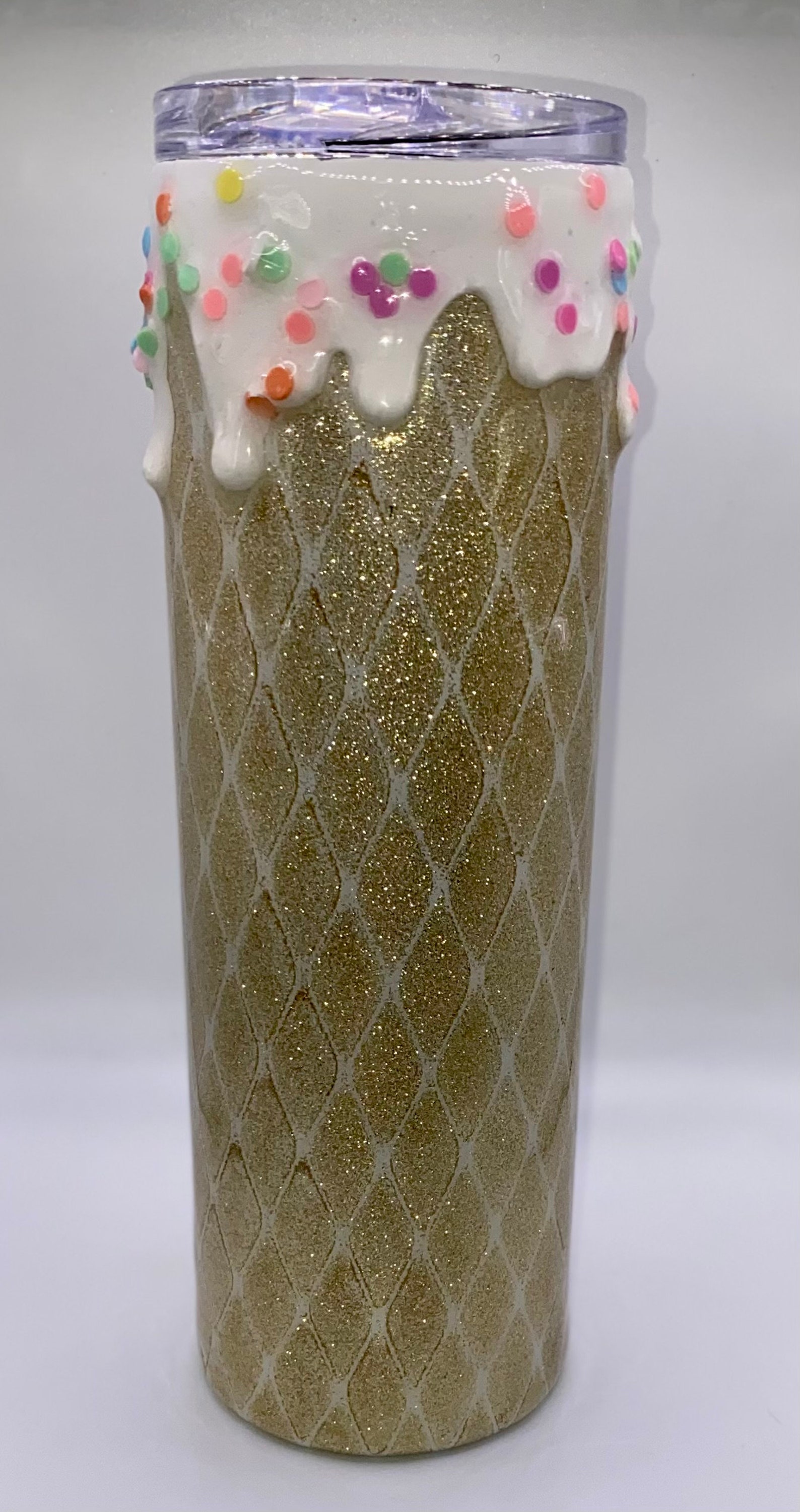 Ice Cream Tumbler/ Ice Cream Cone Cup/ Custom Tumbler/ Epoxy Etsy