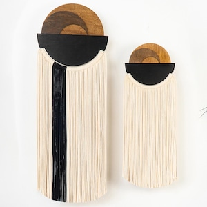 Boho Macrame Wall Hanging: White Rope Art for Modern Farmhouse Decor