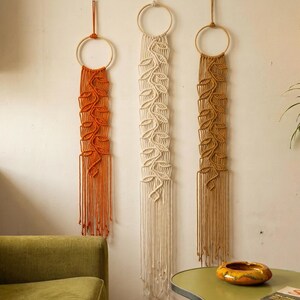 Macrame Leaf Wall Hangings for traditional apartment living room decor