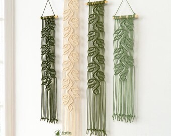 Macrame Wall Hanging: Farmhouse Boho Leaf Decor