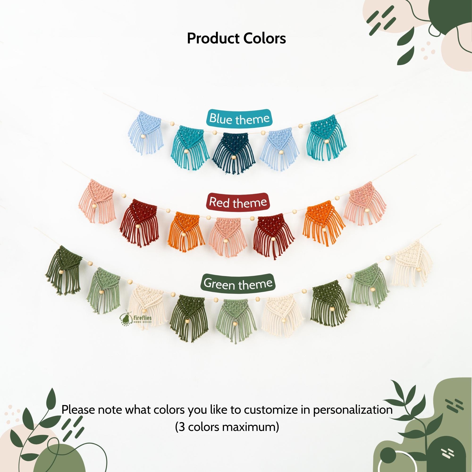 ラタンのフラッグガーランド、子供用ガーランドデコレーション