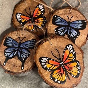 Handmade Wooden Butterfly Ornament