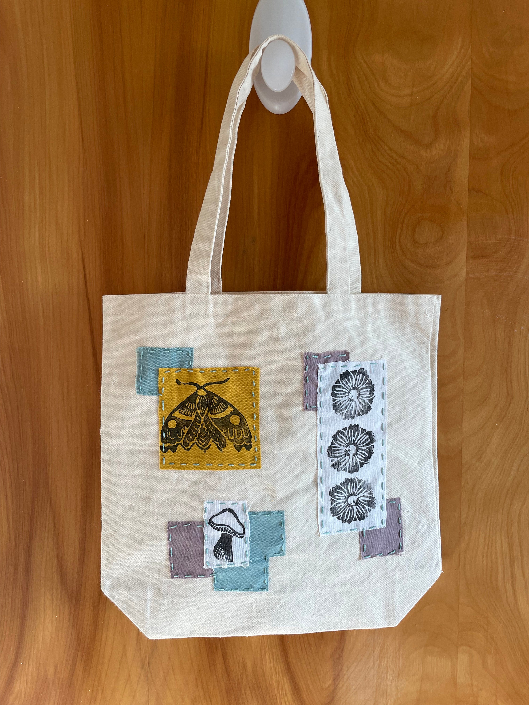 Tote Bag With Patches 