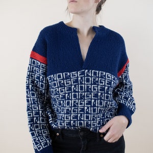 Fjord Fashion Wool Cardigan Nordic Sweater Clasp Womens 48 EU Norway Medium