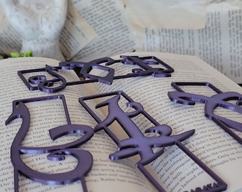 Mortal Instruments Rune 3D printed bookmarks