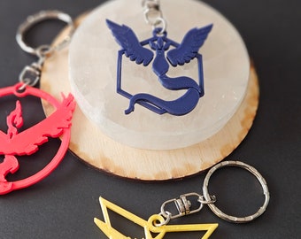 Pokémon Go Team Key Chains- 3D Printed
