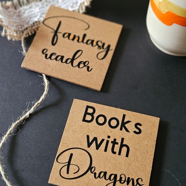 Bookish Coffee Coasters