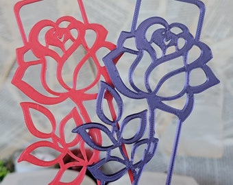 Love And Flower Collection 3D Printed Bookmark