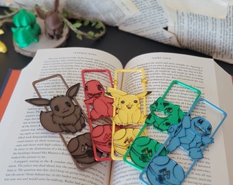 Pokémon Gen 1 - 3D Printed Bookmarks