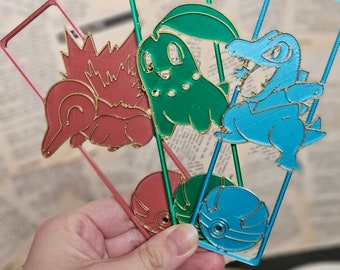 Pokémon Gen 2 -3D Printed Bookmarks