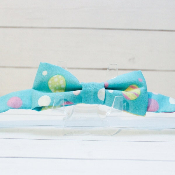 Baby/Child Soft Adjustable Easter Egg Bow Tie -velcro - BT011