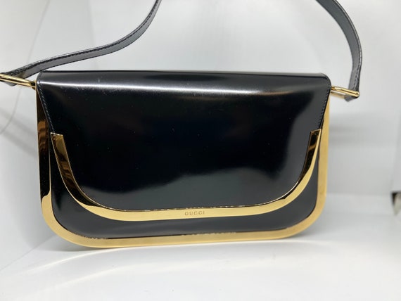 Gucci Abbey D-Ring Patent Leather Handbag (SHG-23002) – LuxeDH