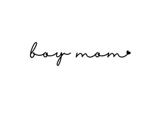Boy Mom script word PNG, boy mama, proud mama, bestseller, popular, Mother's Day gift idea, mom of boys PNG, gift idea for her, mom love