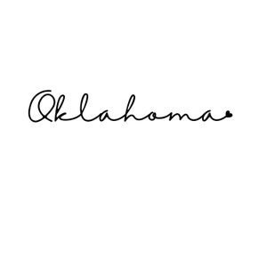 Oklahoma PNG, estados, estados unidos, PNG, clipart PNG, best-seller, popular, script word, fofo, simples, moderno, básico, estado em que moro