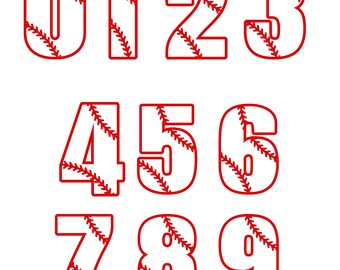 Varsity numbers PNG, Baseball stitching numbers PNG, bestseller PNG, baseball number pack png, number png pack, jersey numbers, popular, fun