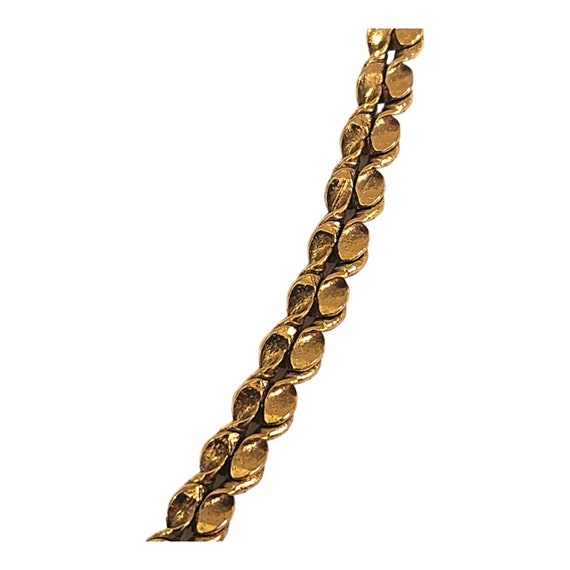 Beautiful Byzantine Gold Plated Bib Vintage Neckl… - image 4