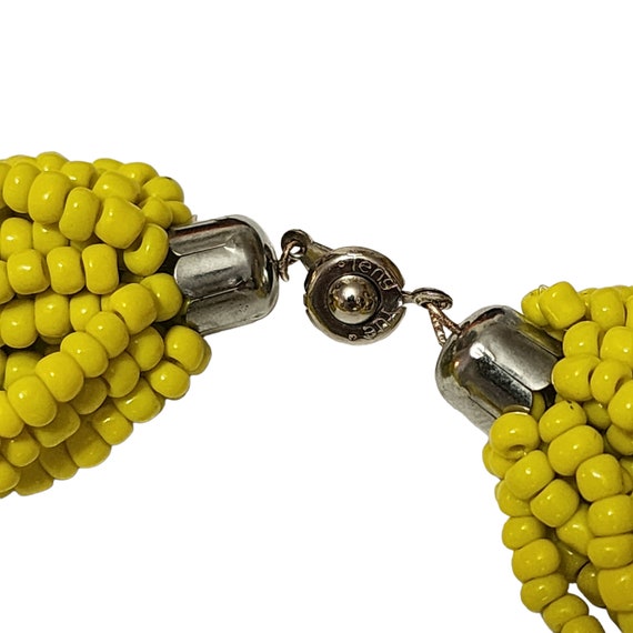 Rare Multistrand Yellow Glass Multicolor Accent G… - image 6