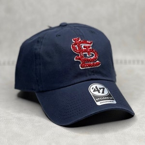 White STL Cardinals Bling Baseball Hat w/Red Crystals – J.A. Whitney