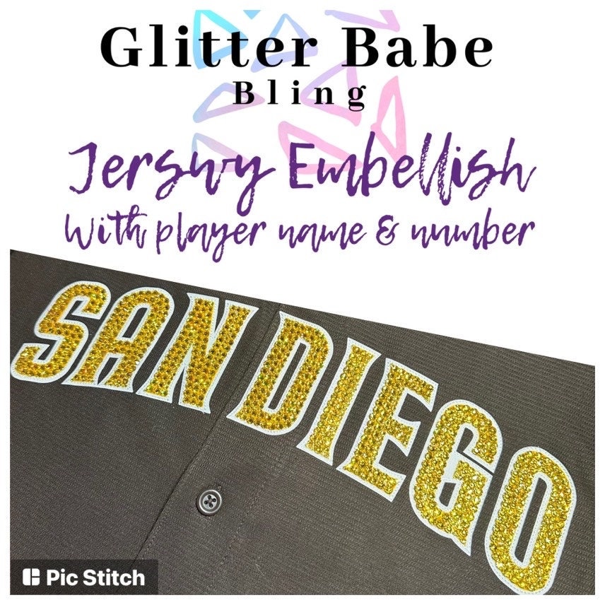 Bedazzled Baseball Jersey 💎💎 . #blingedout #custom #handmade #fyp #n