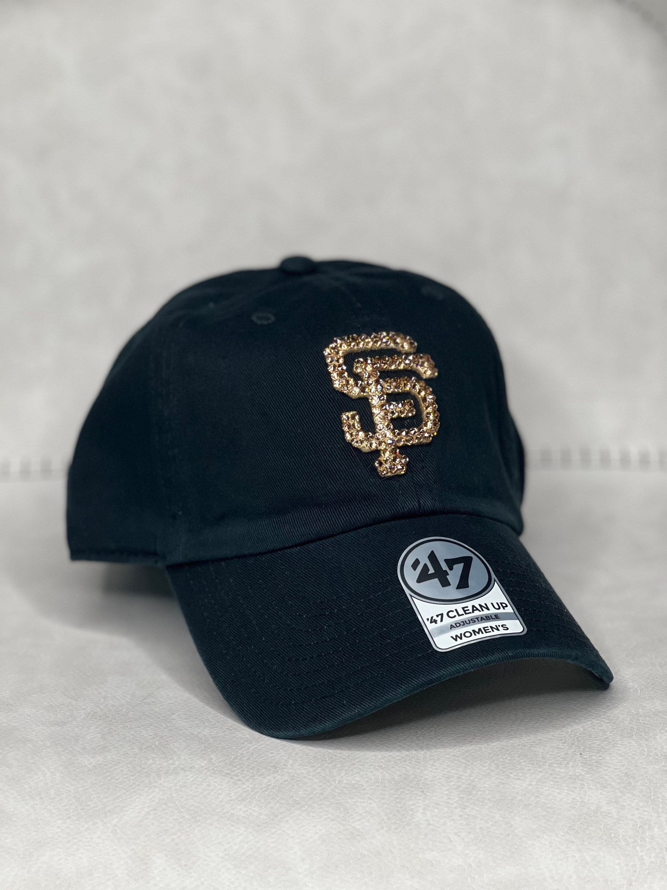 Youth San Francisco Giants '47 Black Team Logo Clean Up Adjustable Hat
