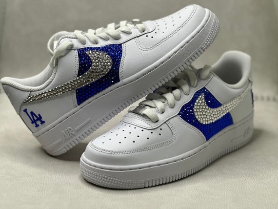 afwijzing Gelijkmatig Renovatie Dodgers Inspired Air Force Sneakers Custom Los Angeles Shoes - Etsy