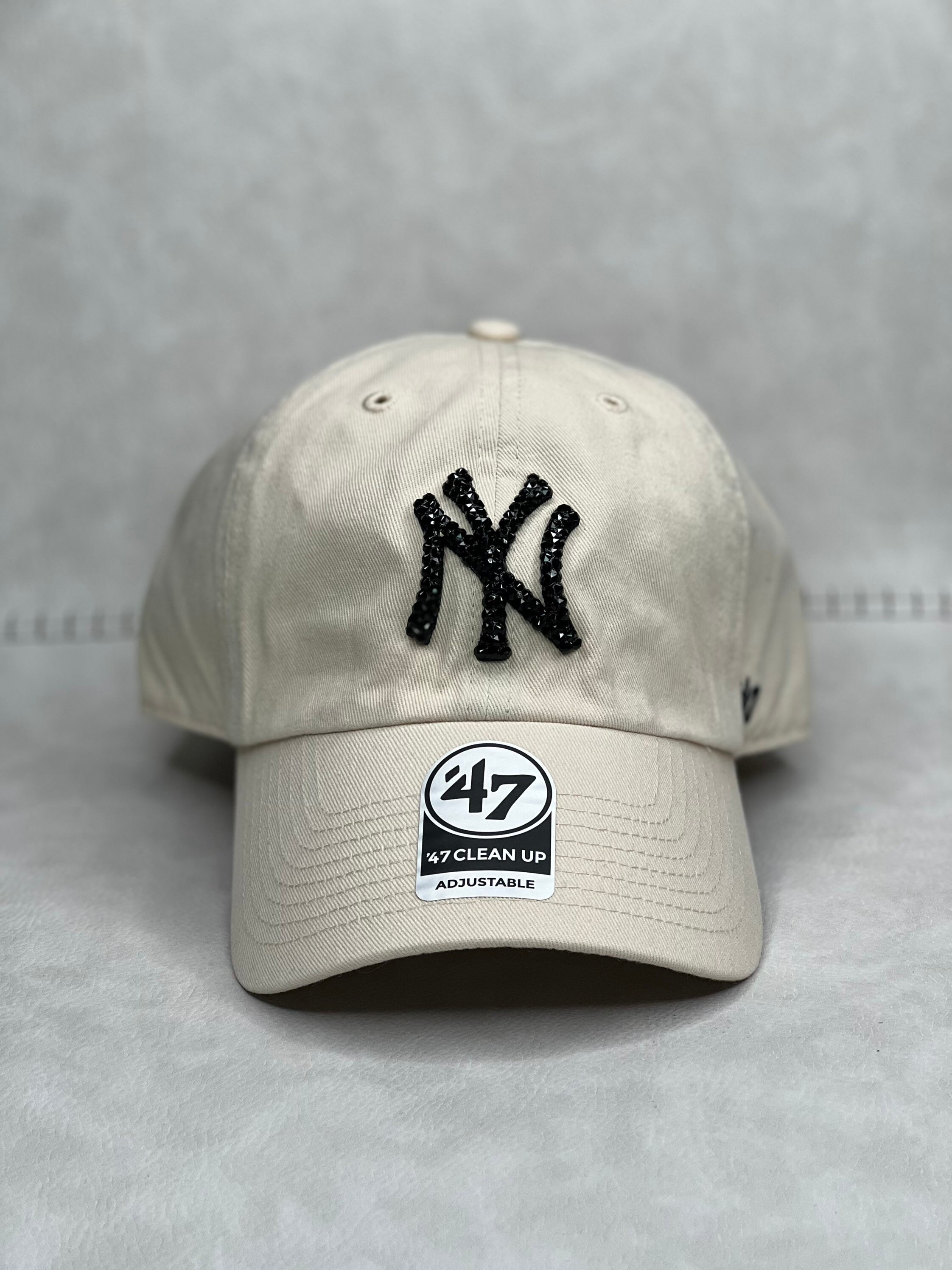 Ivory Cream NY New York Bling Hat |swarovski Crystals | NY