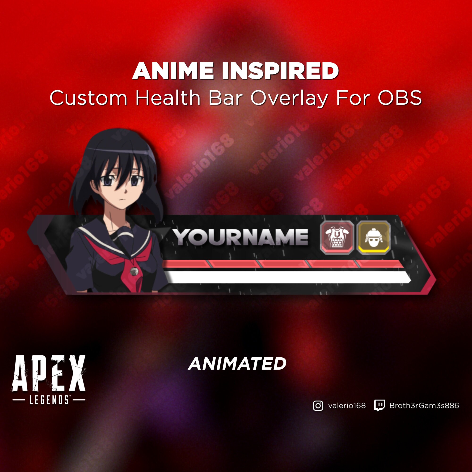 Anime Girl Animated Apex Legends Custom Health Bar Overlay - Etsy Australia Anime Girl Animated Apex Legends Custom Health Bar Overlay - Etsy Australia