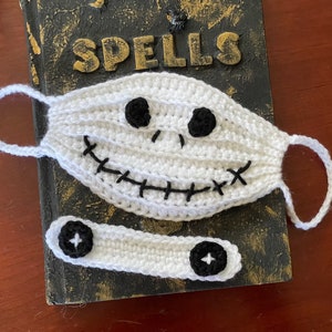 Jack Skellington face mask with FREE comfort Extender band