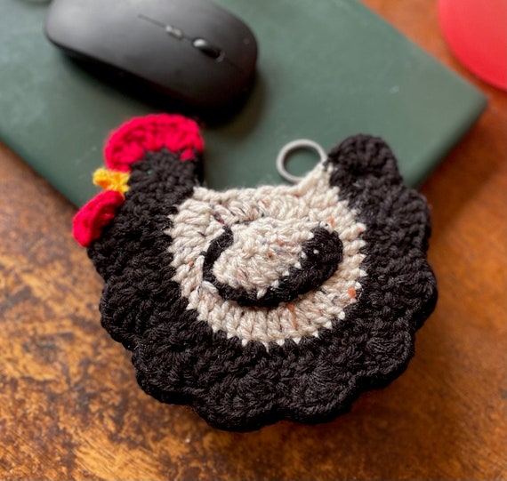 Crochet Chicken Change Purse pdf Pattern