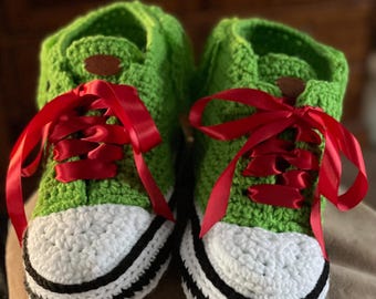 Grinchy Hightop slippers adult size