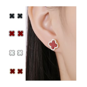 Vca Red Earring Etsy