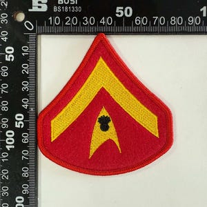SFMC (E-3) Lance Corporal rank set (2) for dress blue tunic.