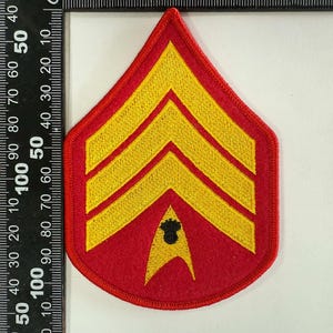 SFMC (E-5) Sergeant rank set (2) for dress blue tunic.