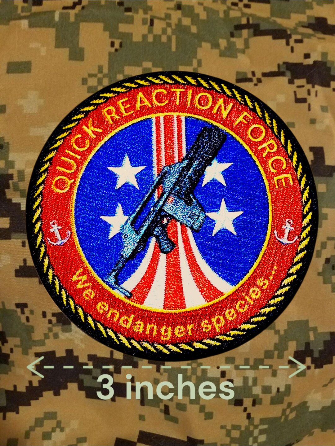 United States Colonial Marine Corps Quick Reaction Team Patch From ...