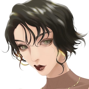 Commission Art Portrait from Photo, Anime Style, Semi Realistic Style and Realistic style. Couple Portrait Available.