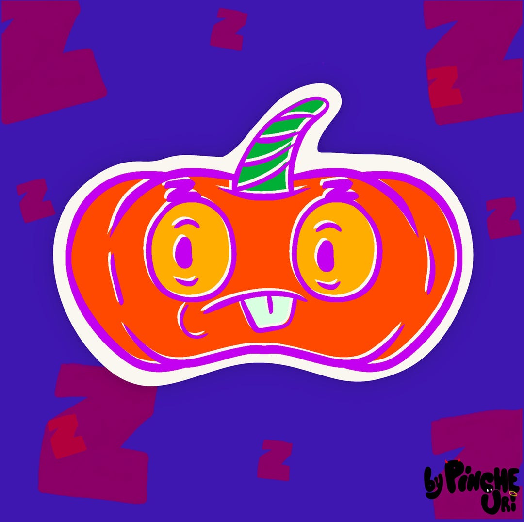 Pink Buggin Out Pumpkin Sticker | Halloween Sticker | Jack O Lantern ...