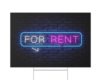 For Rent Yard Sign One-Sided