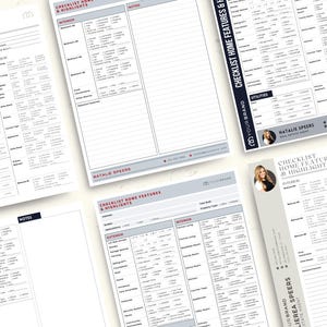 Real Estate Home Features Checklist Handout, Checklist Template ...
