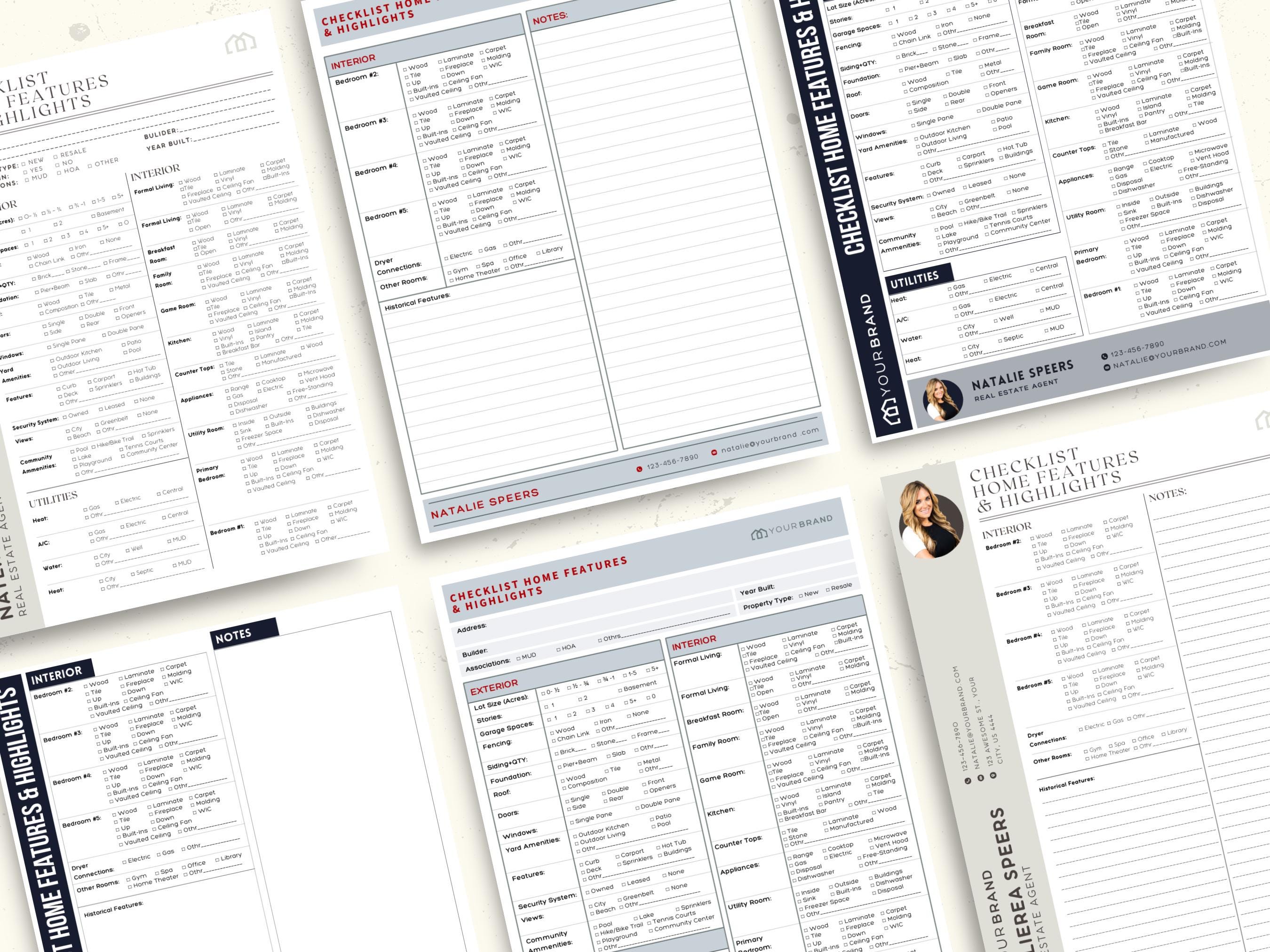 real-estate-home-features-checklist-handout-checklist-template
